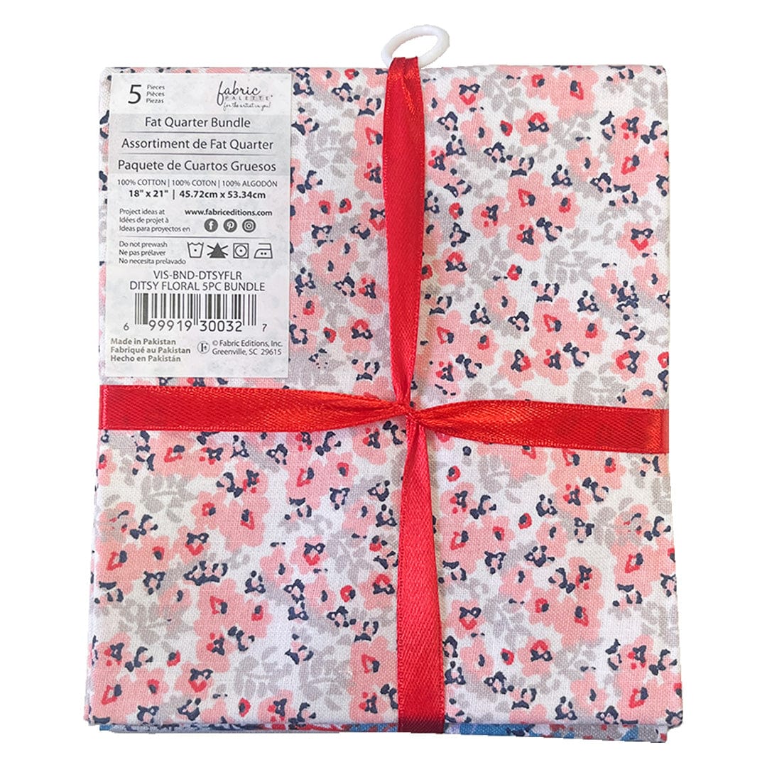 Ditsy-Floral Themed Pattern Fabric Bundle-Flower Printed Fat