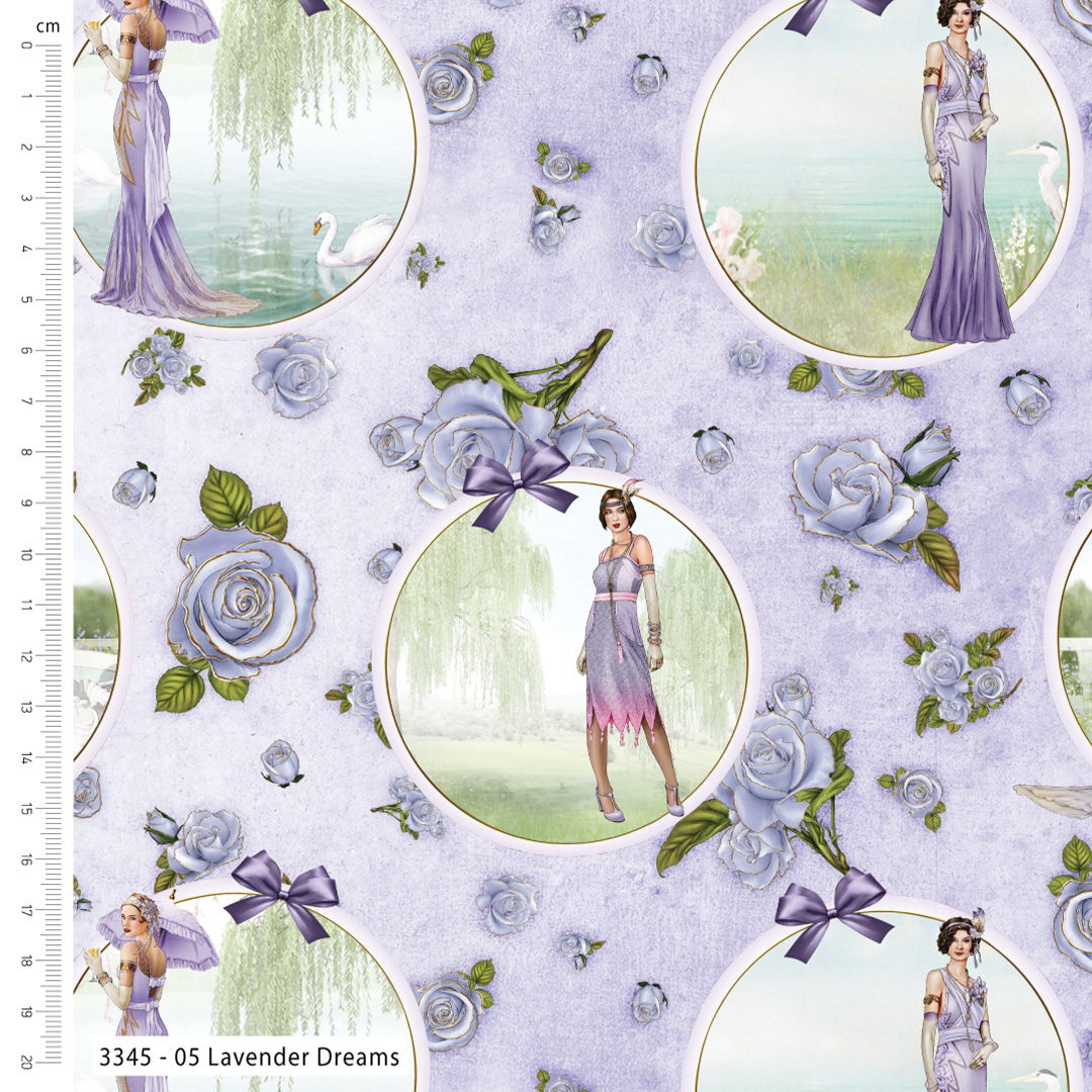 Make Believe Art Déco – Tissu Debbi Moore 100 coton, 110 cm de