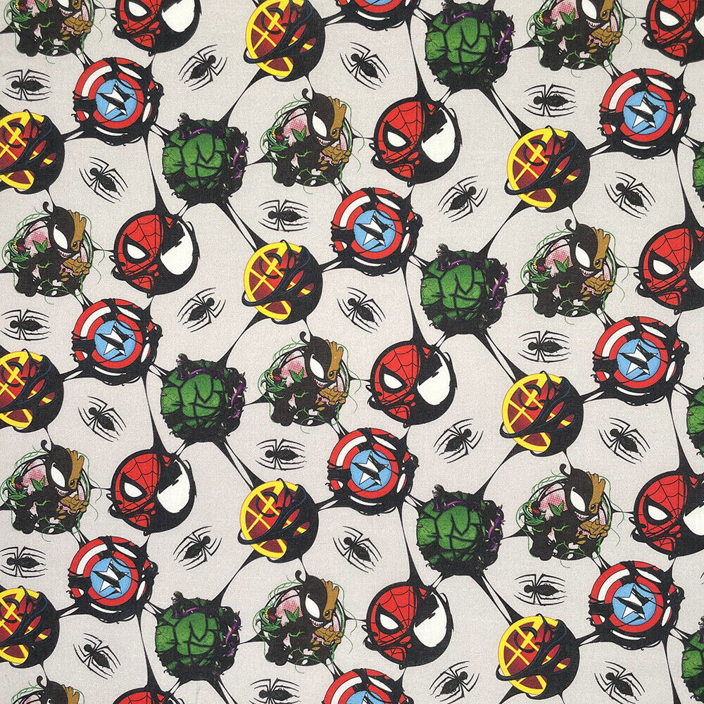 1 Yard Spiderman fabric 100% cotton