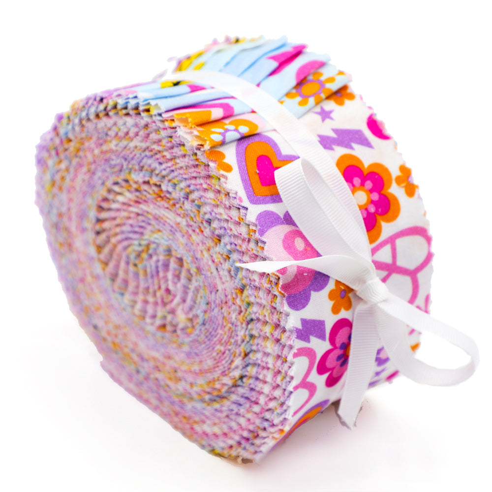 HOT SALE Fabric Strips Roll Jelly Fabric Bundles Fabric Quilting Strips  Roll Up Flower Precut Patchwork