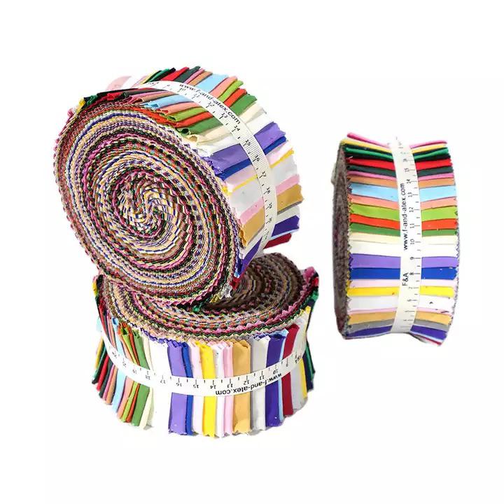 CraftsFabrics Jelly Rolls-Streifen, 6,35 cm, einfarbig, zum Quilten,