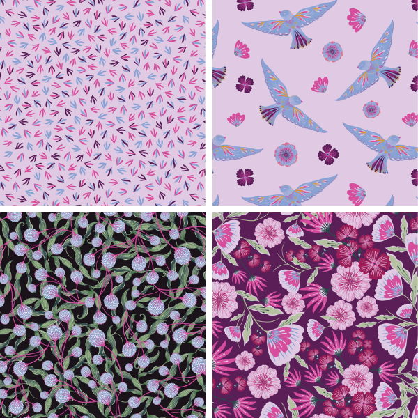 Bethany Salt Parrots in Paradise Fabric Collection