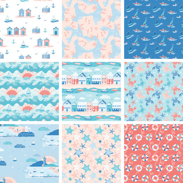 By The Coast Victoria Louise Fabric Collection