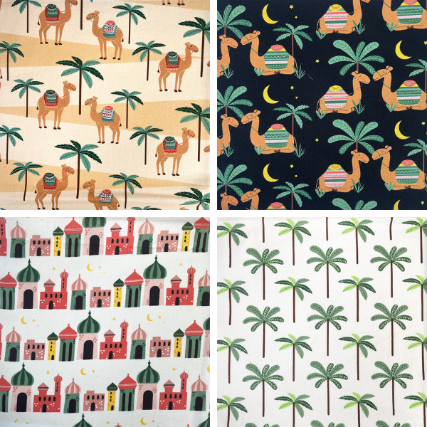 Camel Desert Animals Cotton Print