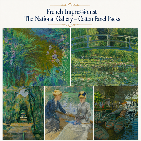 Make + Believe French Impressionist – The National Gallery Cotton Panel