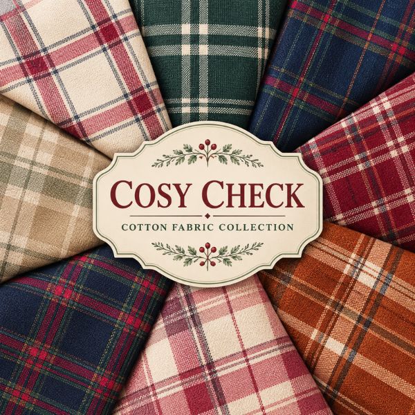 Cosy Checks Cotton Printed Fabric