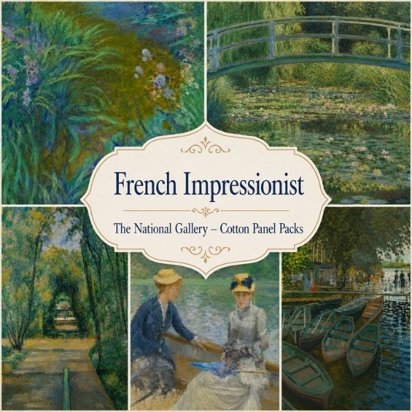 Make + Believe French Impressionist – The National Gallery Cotton Panel