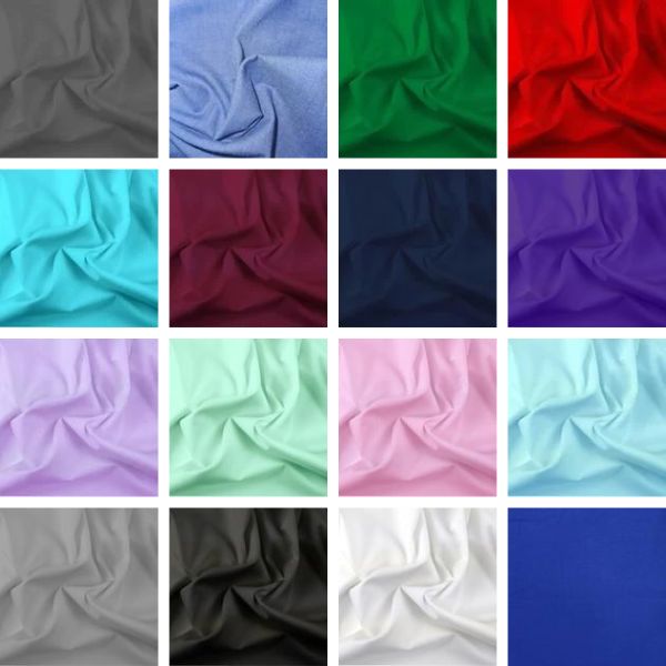Plain Dyed Poly Cotton Fabric