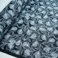 Rose & Hubble 100% Cotton Poplin Animal Designs Silky Peacock Feathers Fabric Ideal for Sewing, Quilting, Dressmaking and Patchwork