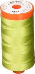 Aurifil Mako Cotton Thread Solid 50WT Cotton Single Spool 1422 yd Ideal for Machine Embroidery, Quilting and Sewing