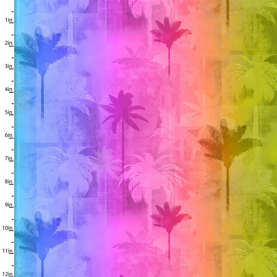 3 Wishes Loose Fabric Tropicolour Birds by Connie Haley 3 Wishes Prints Cotton Fabric