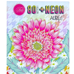 Aurifil 80wt Cotton Thread – Tula Pink Neon Collection | 10 Small Spools | 100% Cotton