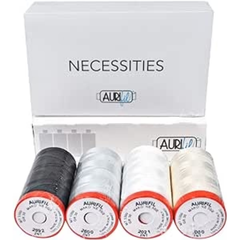 Aurifil Necessities Thread Collection - 4 spools, Assorted