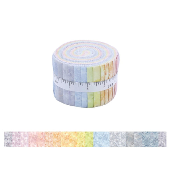 The Dreamy Haze of Plants Cotton Jelly Roll – 2.5″ x 44″ 20pcs Fabric Strips