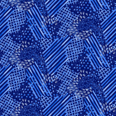 All About Blues Cotton Collection Prints Fabric