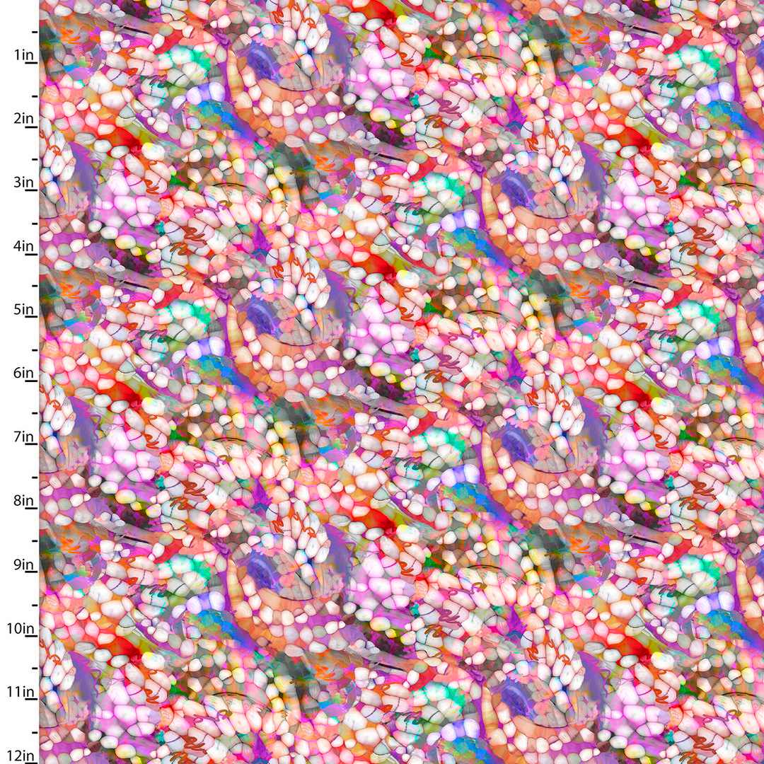 3 Wishes Loose Fabric Shining Sea by Connie Haley - 3 Wishes - Cotton Fabric