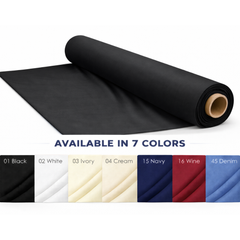 CraftsFabrics Navy Plain Dyed Homespun Cotton Fabric – 100% Cotton – 110cm Wide – Craft, Quilting & Dressmaking Fabric