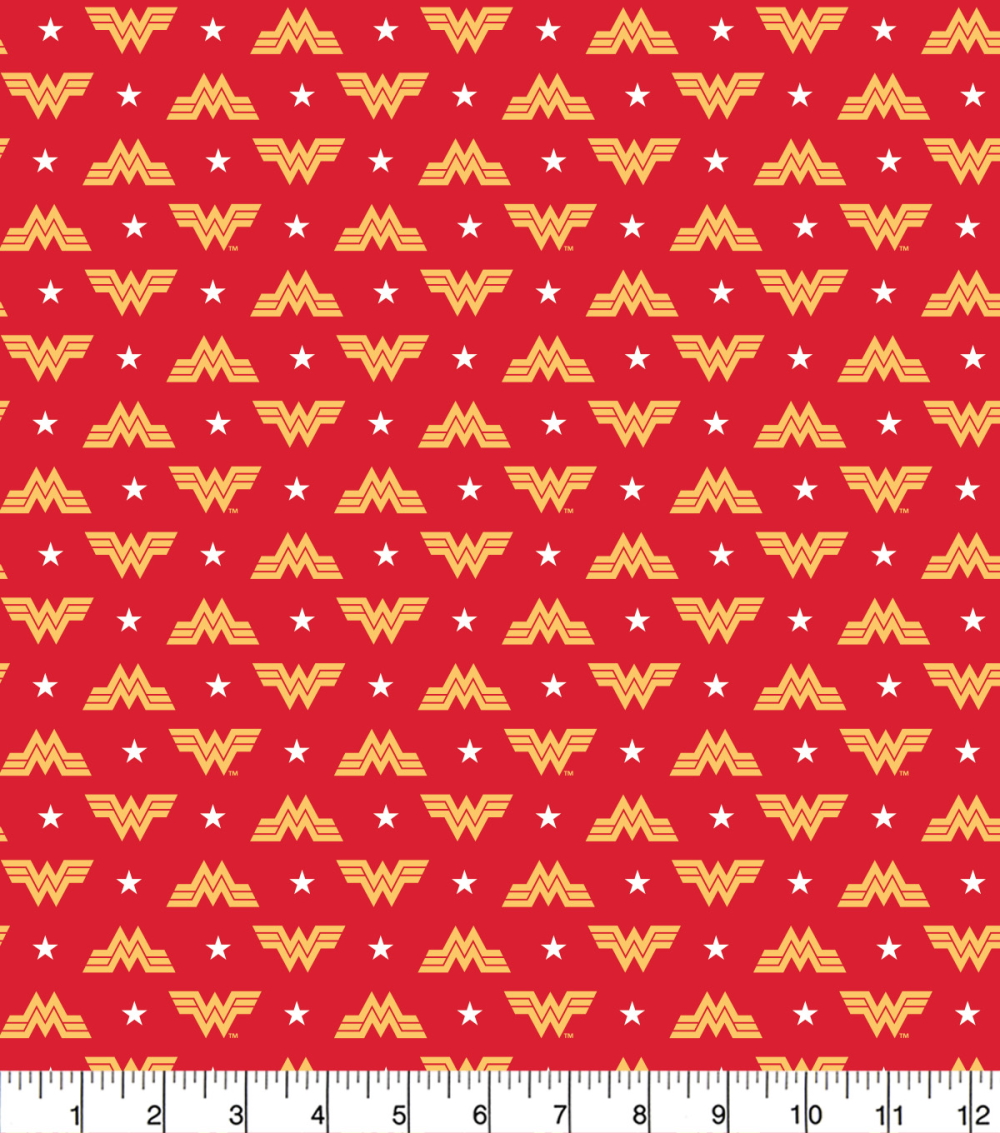 Craft Cotton Co. 100% Cotton Wonder Woman 84 Logo & Evolution Printed Fabric 110cm Wide Ideal for Crafts, displays, Dress Fabric