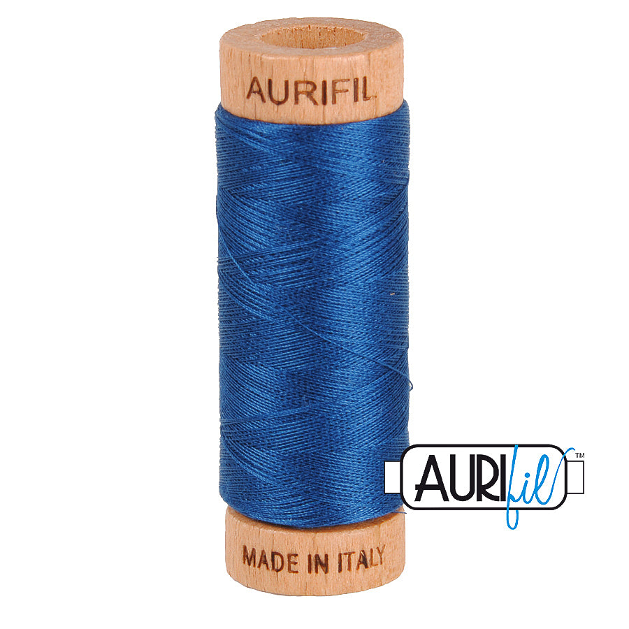 Fil Aurifil coton mako 80wt 306 yards, idéal pour la couture, le matelassage et le crochet
