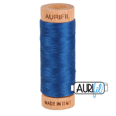 Fil Aurifil coton mako 80wt 306 yards, idéal pour la couture, le matelassage et le crochet