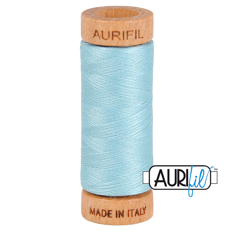 Fil Aurifil coton mako 80wt 306 yards, idéal pour la couture, le matelassage et le crochet
