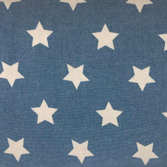 The Craft Cotton Co. Chambray Stars 100% Cotton Fabric
