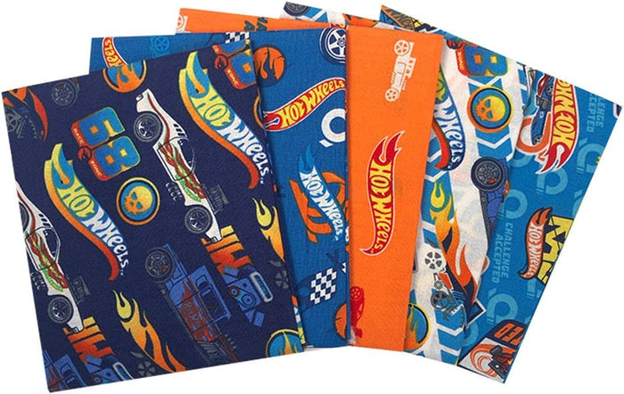 The Craft Cotton Co. Fat Quarter Bundle Hot Wheels Challenge Accepted Fat Quarters (2837-00)