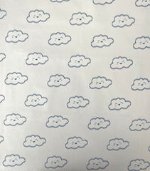 Tissu imprimé numériquement « The Sky Above Sage » de Craft Cotton Co., 100 % coton, 110 cm de large, pour loisirs créatifs, matelassage, décoration d'intérieur et loisirs créatifs pour enfants.