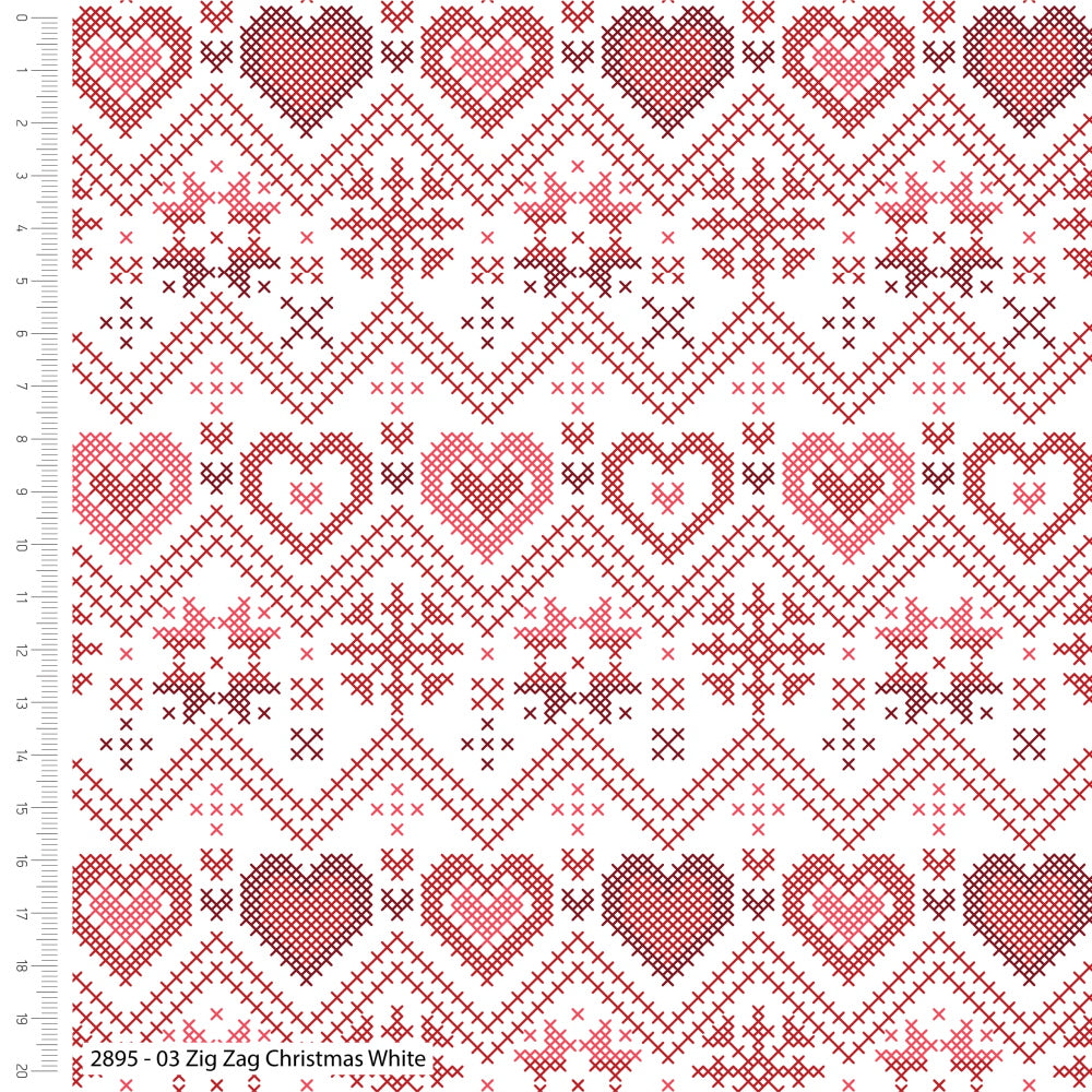 The Craft Cotton Co. Loose Fabric Cross Stitch Stuart Hillard Christmas Cotton Prints Fabric (2895)