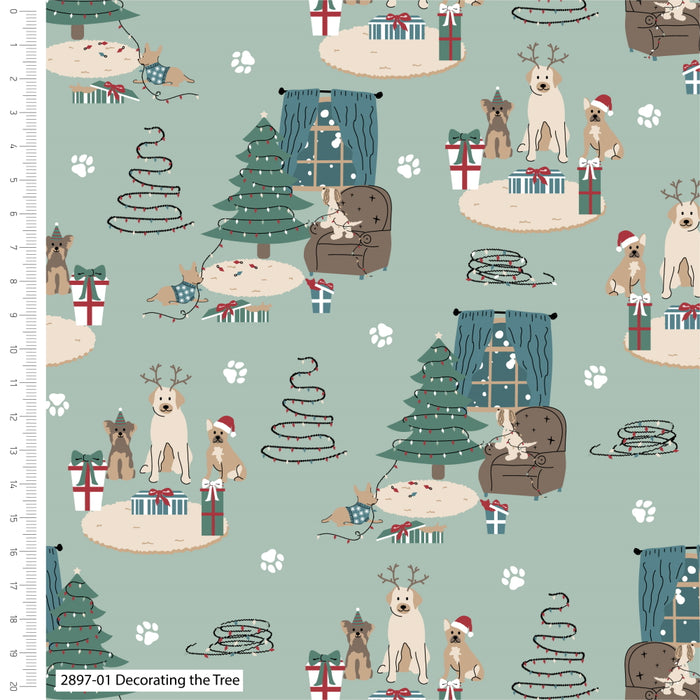 The Craft Cotton Co. Loose Fabric Freddie & Friends - Together at Christmas - Cotton Fabric