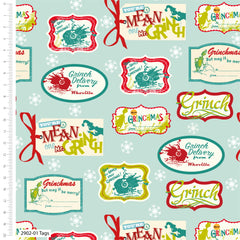 The Grinch Dr Seuss Christmas Cotton Fabric (2902)