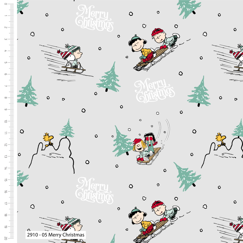 Peanuts Snoopy Christmas - Cotton Fabric