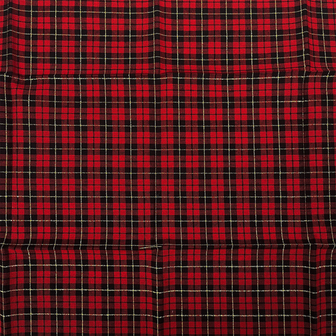 The Craft Cotton Co. Tartan Metallic 100% Cotton 112cm Wide Checkered Fabric