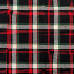 The Craft Cotton Co. Tartan Metallic 100% Cotton 112cm Wide Checkered Tartan for Crafting, Quilting, Sewing, Home Décor