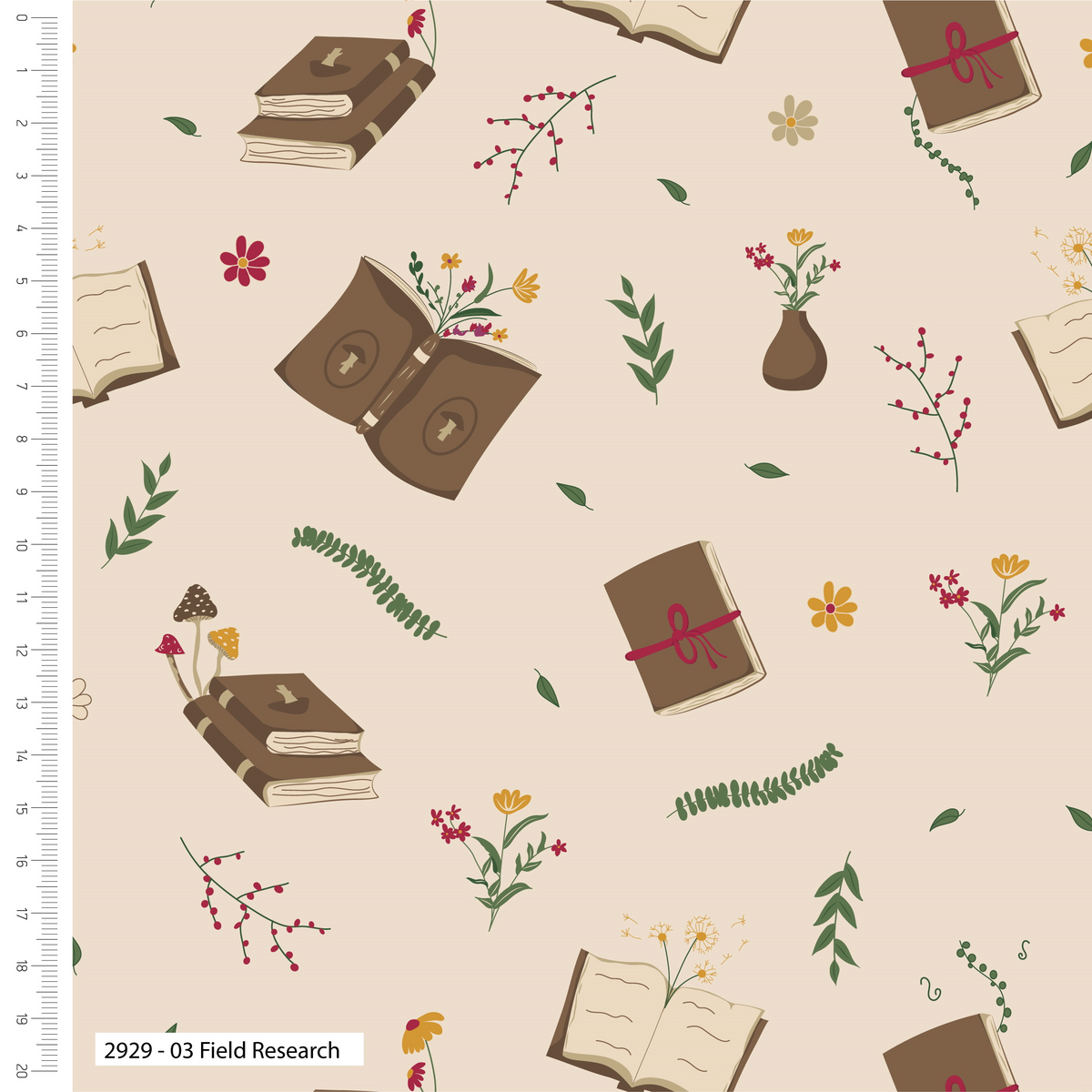 Tissu imprimé Forest Journal de The Craft Cotton Co., Kimberley Hind, 100 % coton biologique, 110 cm de large, pour le quilting, le patchwork et la couture.
