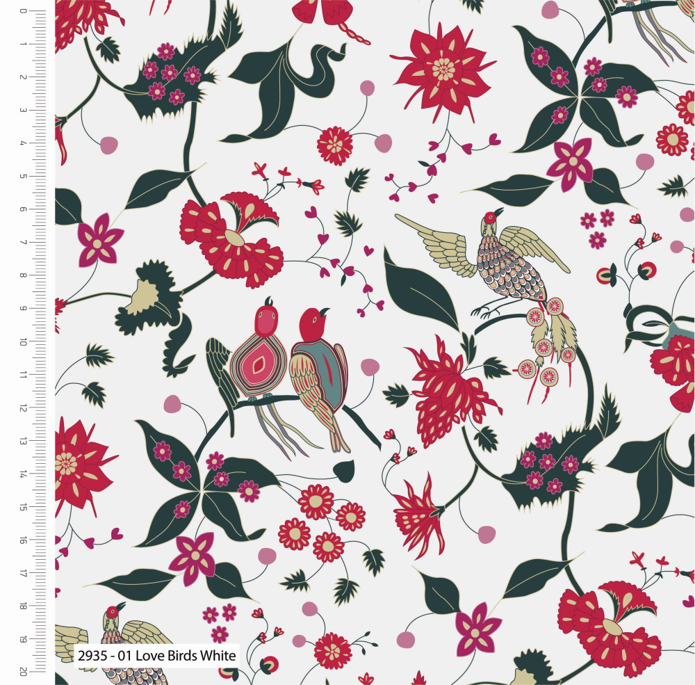 Make + Believe Fabrics 110cm Wide 100% Indian Summer Organic Premium Cotton Fabric for crafts, displays, table decoration & dress fabric