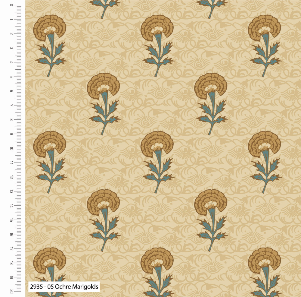 Make + Believe Fabrics 110cm Wide 100% Indian Summer Organic Premium Cotton Fabric for crafts, displays, table decoration & dress fabric
