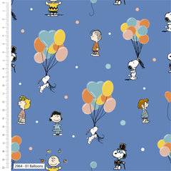 Peanuts Snoopy Circus - Cotton Fabric - Pack of 4 Bundle