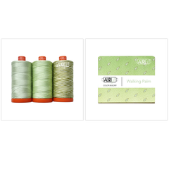 Fil Aurifil 3 grandes bobines de coton 50WT, idéal pour l'artisanat, le matelassage et la broderie