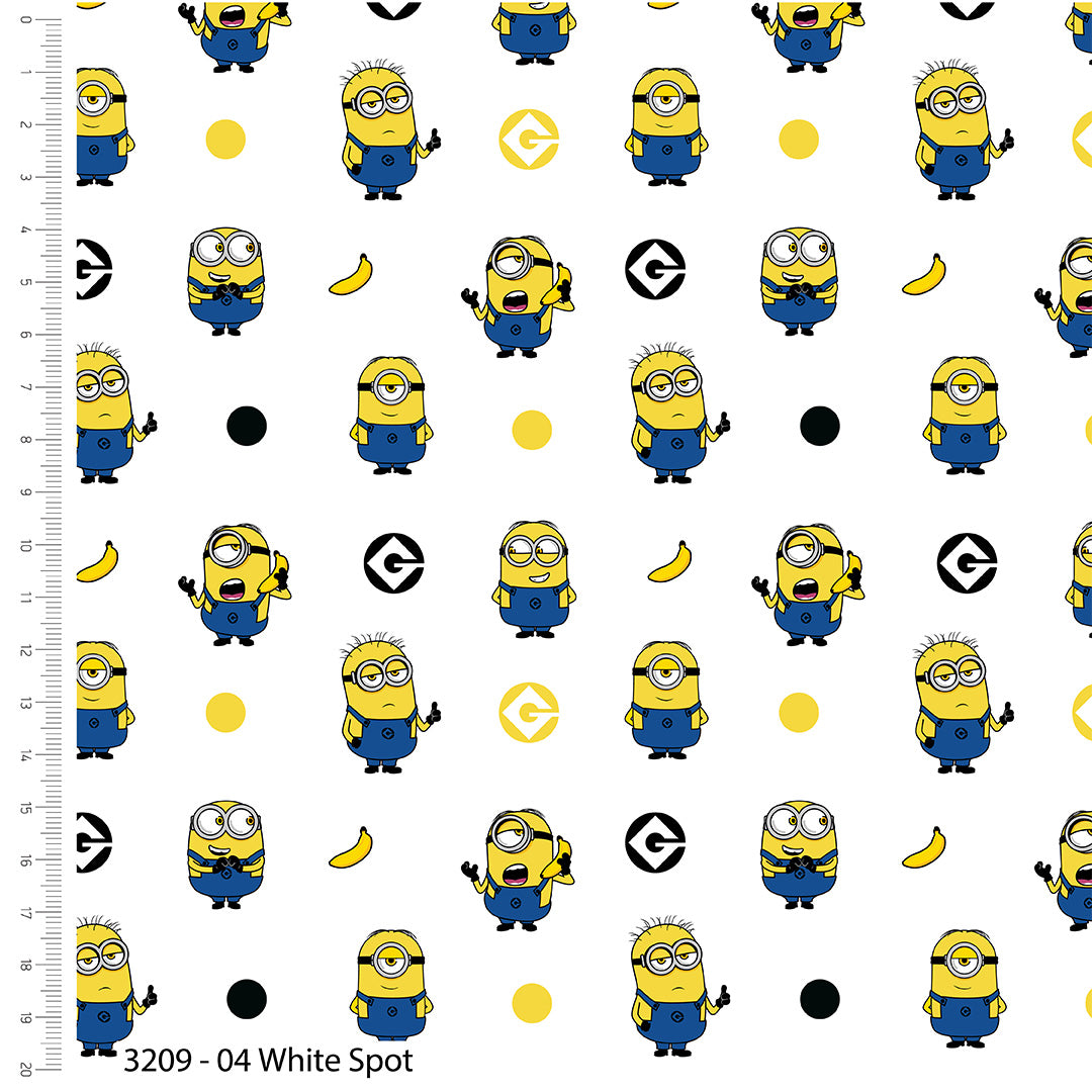 Collection de tissus en coton imprimés Minions de Craft Cotton Company (3209)