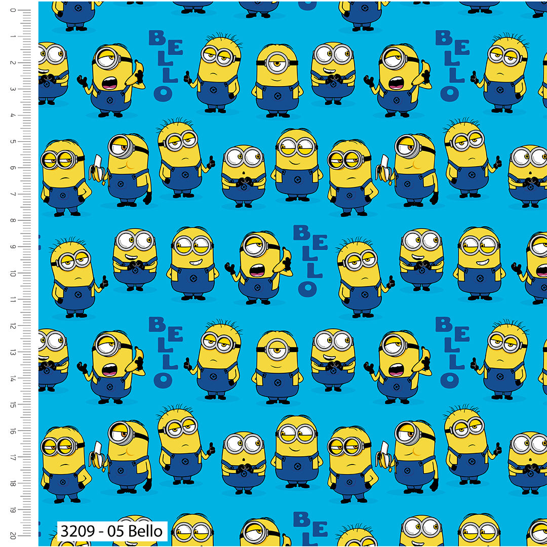 Collection de tissus en coton imprimés Minions de Craft Cotton Company (3209)
