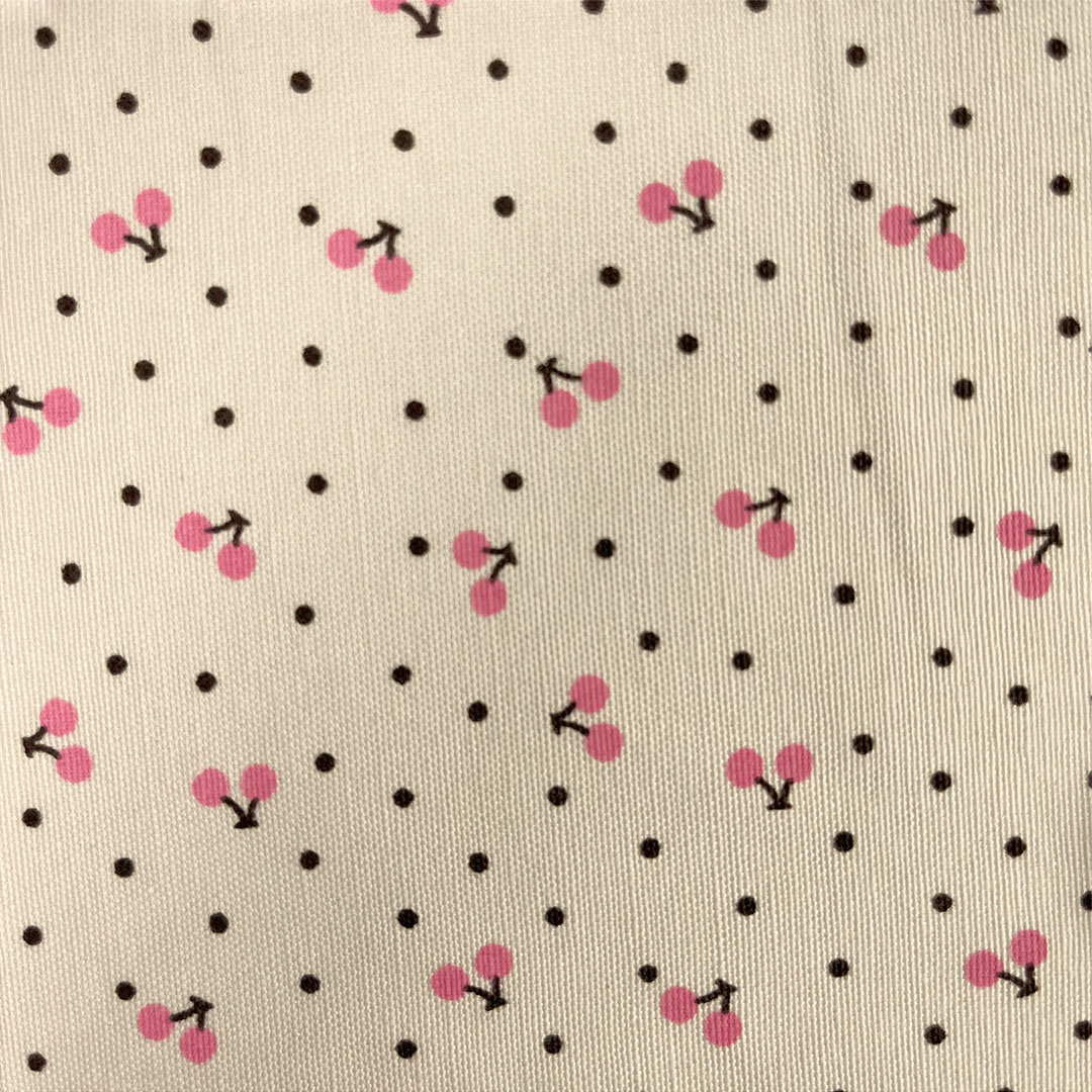 Cherry Spot 52% Cotton 48% Polyester 145cm Wide Digitally Printed Fabric for Crafting, Sewing, Patchwork, Dressmaking