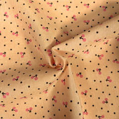 Cherry Spot 52% Cotton 48% Polyester 145cm Wide Digitally Printed Fabric for Crafting, Sewing, Patchwork, Dressmaking
