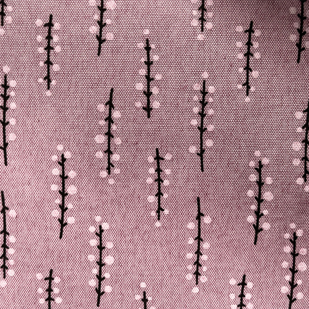Pink Branches 52% Cotton 48% Polyester 145cm Wide Digitally Printed Fabric for Crafting, Sewing, Patchwork, Dressmaking