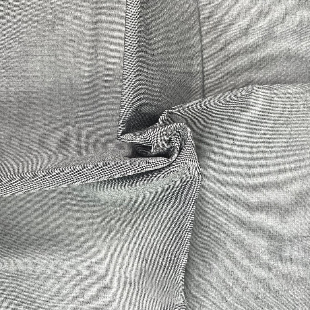 The Craft Cotton Co. Baumwoll-Oxford-Chambray, 100 % Bio-Baumwolle, 110 cm breit, Jeansstoff zum Basteln, Quilten, Nähen, Heimdekoration