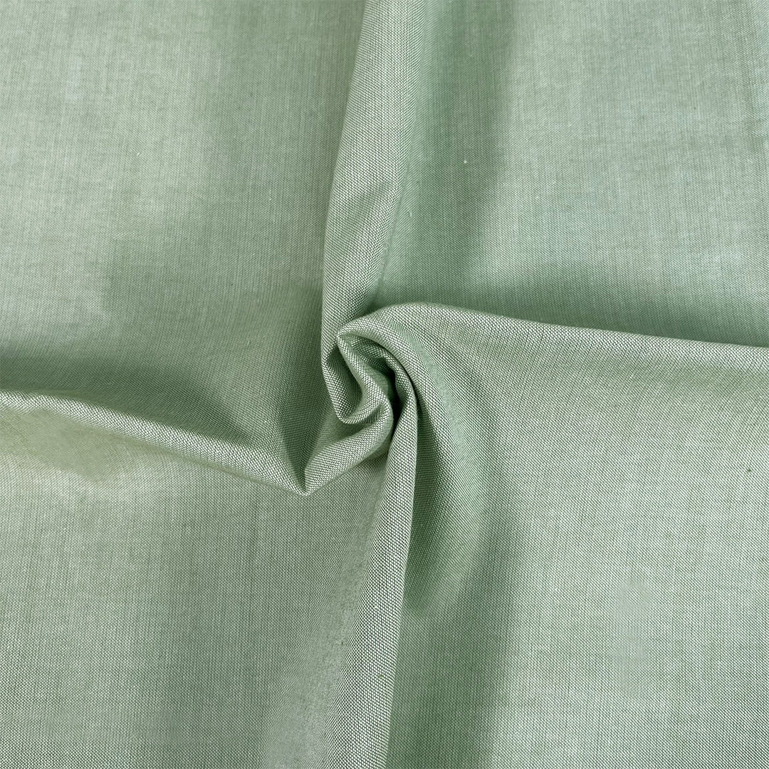 The Craft Cotton Co. Baumwoll-Oxford-Chambray, 100 % Bio-Baumwolle, 110 cm breit, Jeansstoff zum Basteln, Quilten, Nähen, Heimdekoration