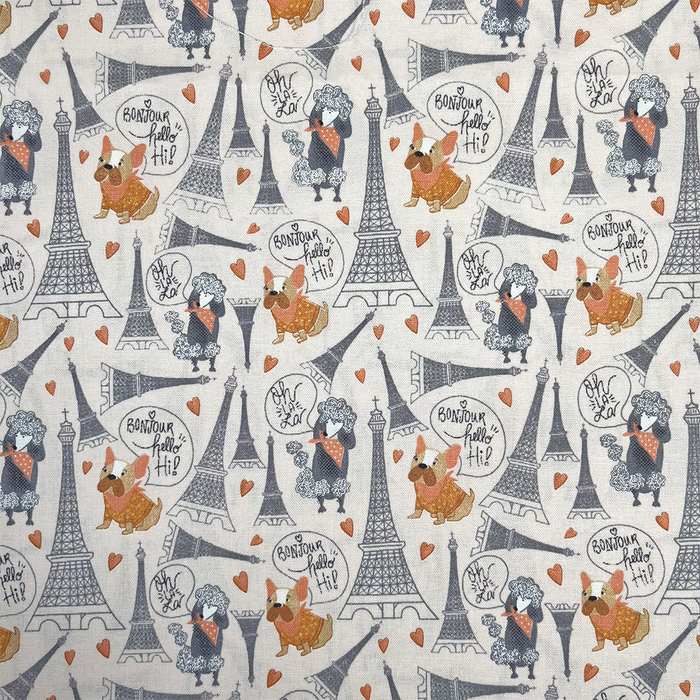 The Craft Cotton Co. Loose Fabric The Craft Cotton Co. Evening in Paris 100% Cotton 110cm Wide Eiffle Tower Europe Holiday Trip Cotton Prints