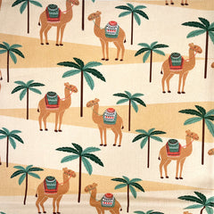 Camel Desert Animals Cotton Print Fabric (3283)