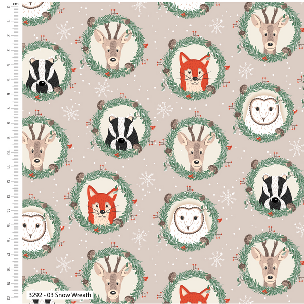 The Craft Cotton Co. Loose Fabric Craft Cotton Co. 100% Cotton Twilight Winter Cotton Fabric 110cm Wide Fabric