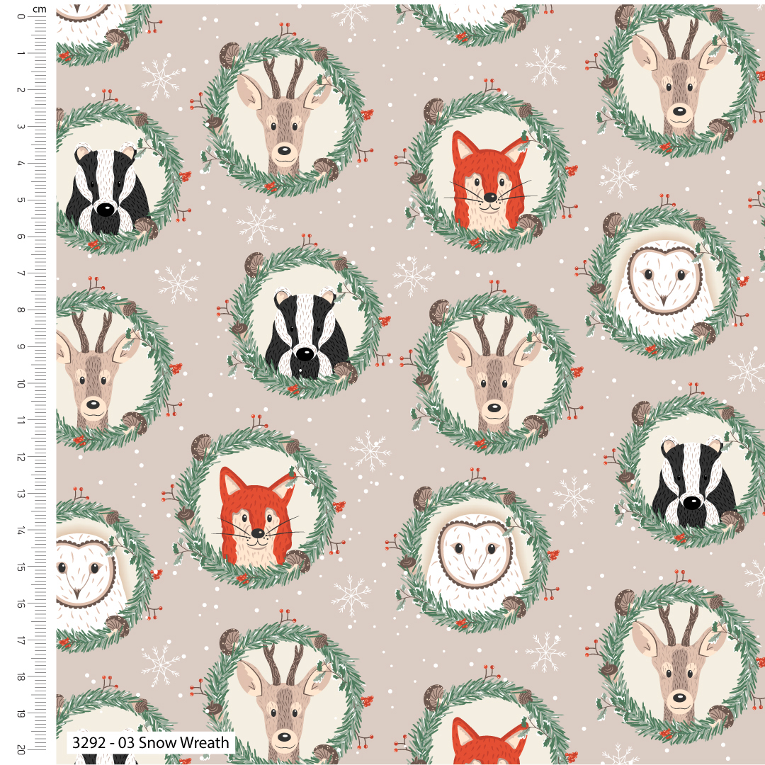 Craft Cotton Co. 100% Cotton Twilight Winter Cotton Fabric 110cm Wide Fabric